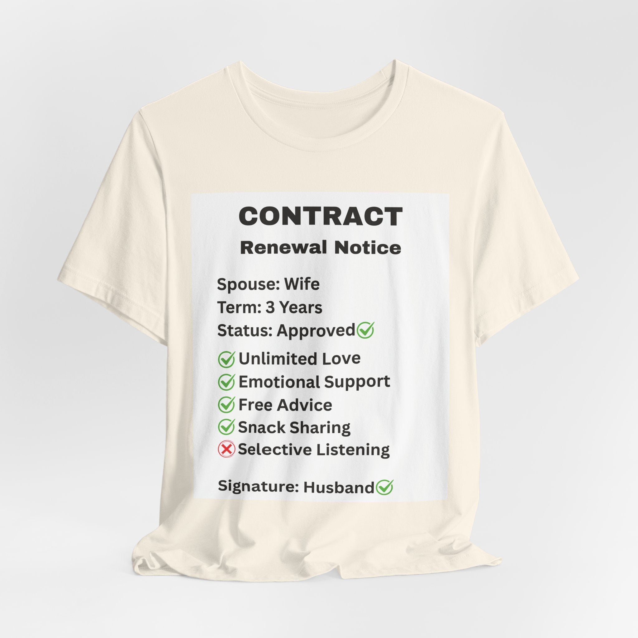 Husband Contract Renewal TShirt