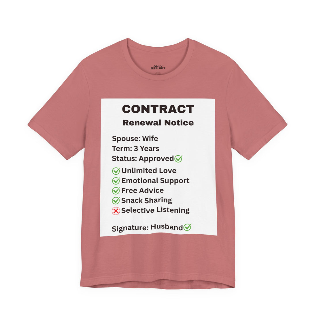 Husband Contract Renewal TShirt