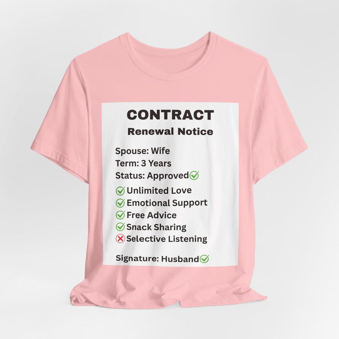 Husband Contract Renewal TShirt