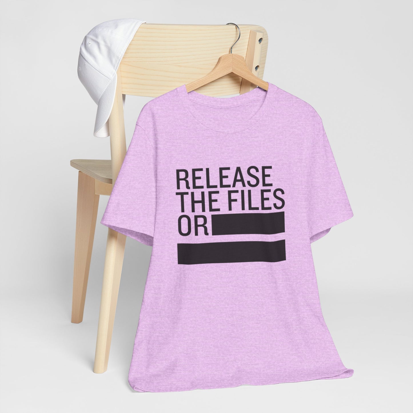 Release the Files or REDACTED — Political Parody T‑Shirt