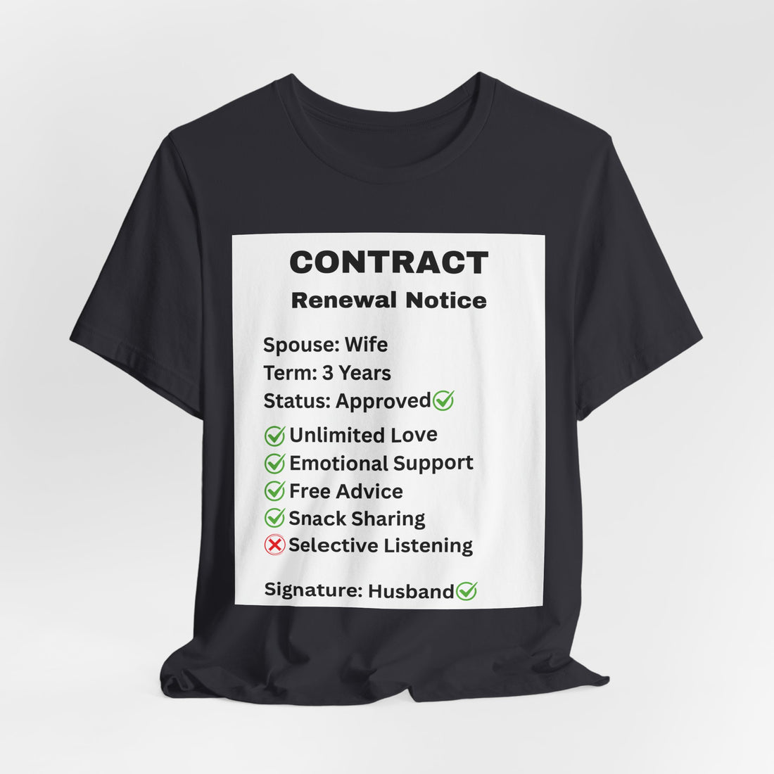 Husband Contract Renewal TShirt