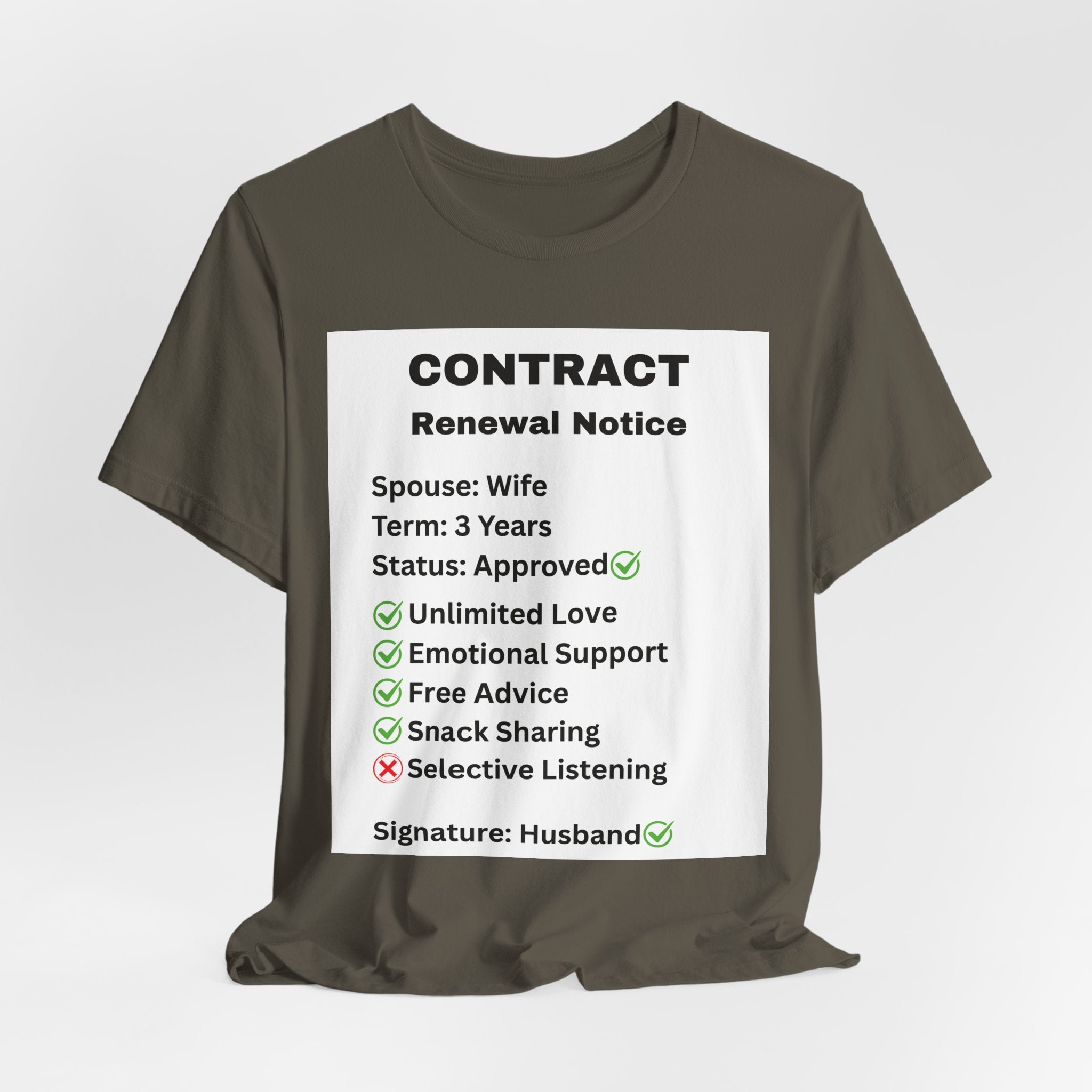 Husband Contract Renewal TShirt