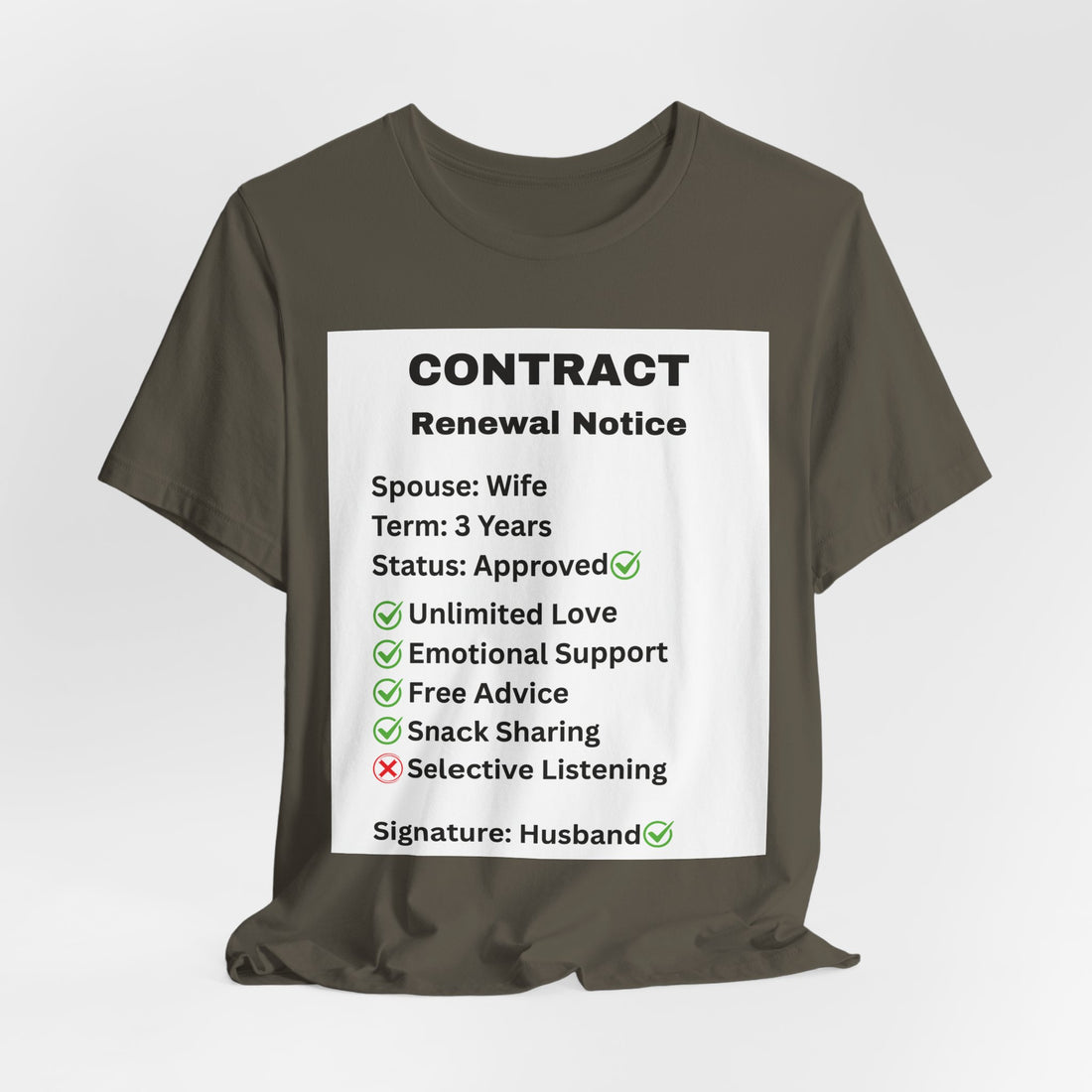 Husband Contract Renewal TShirt