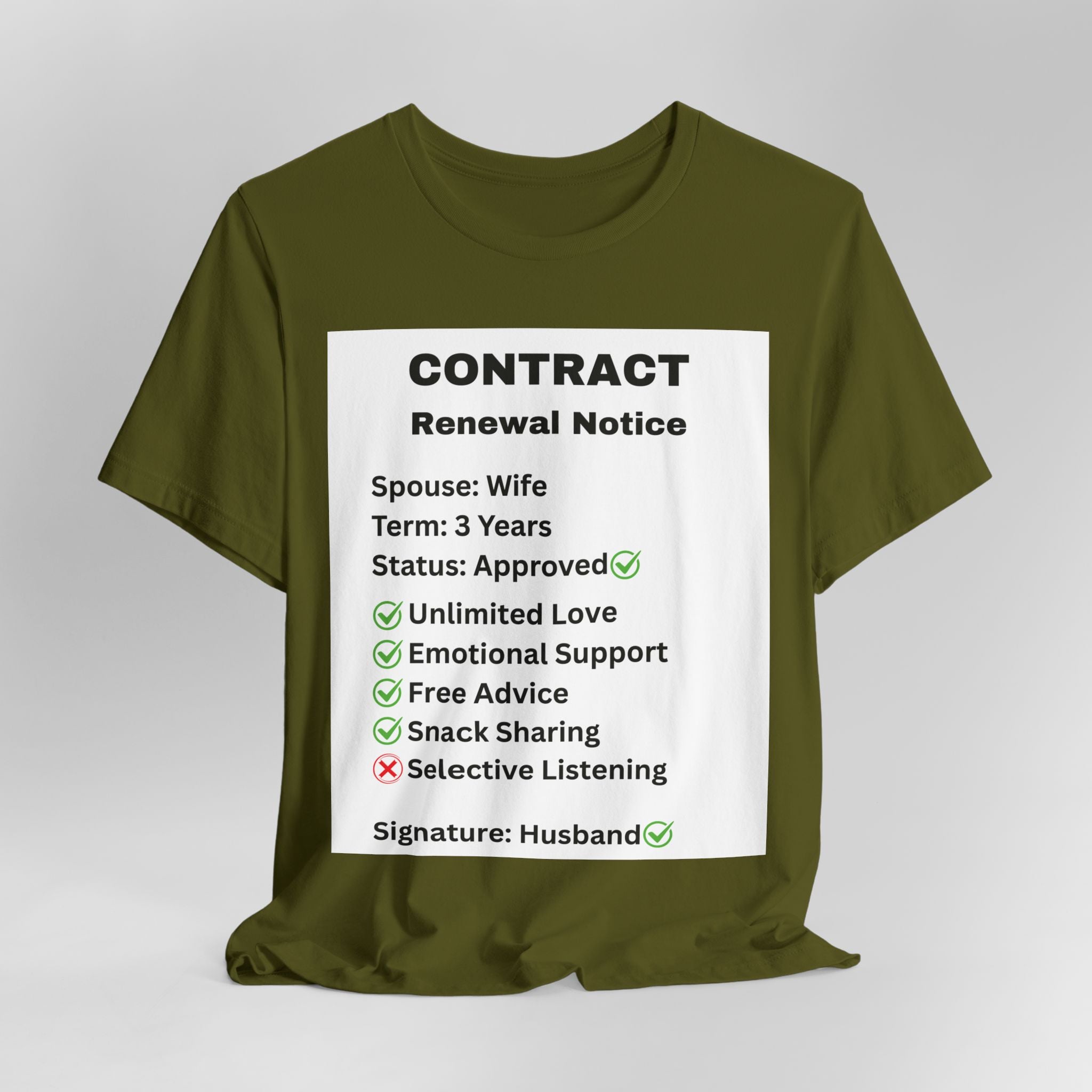 Husband Contract Renewal TShirt