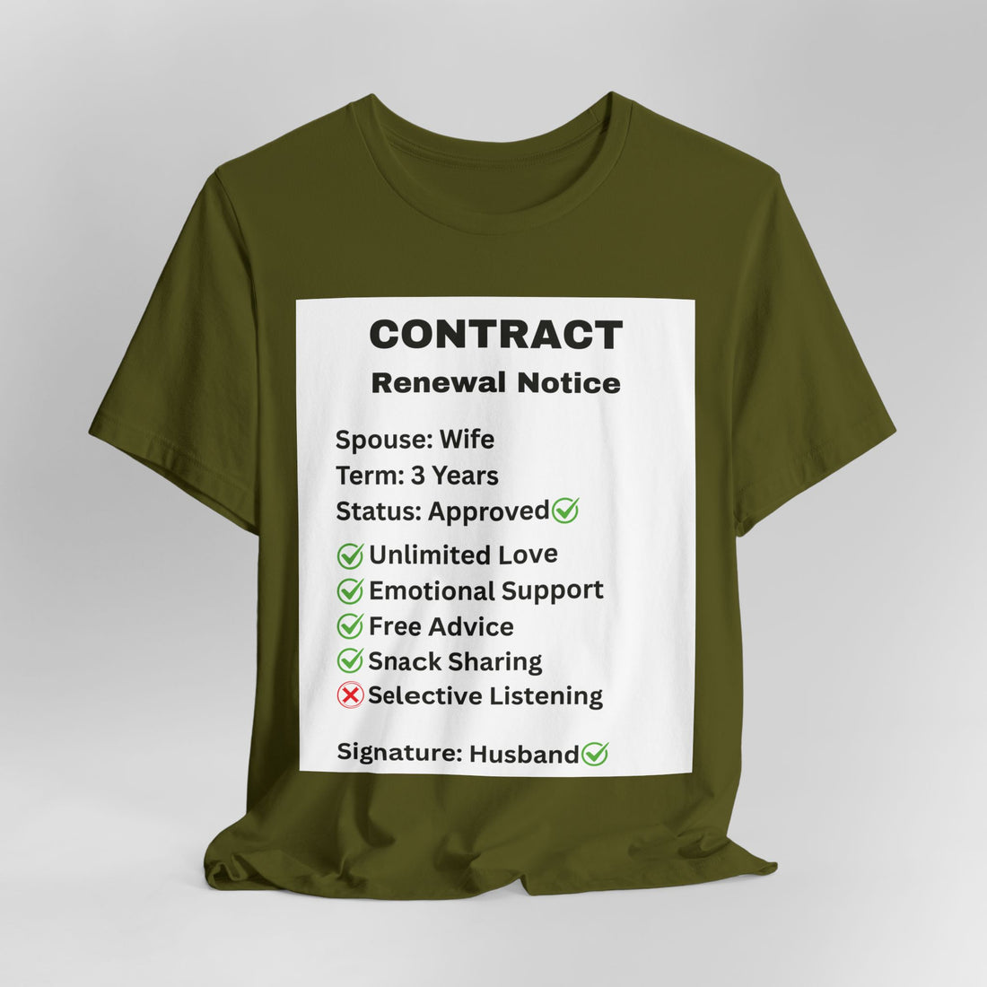 Husband Contract Renewal TShirt