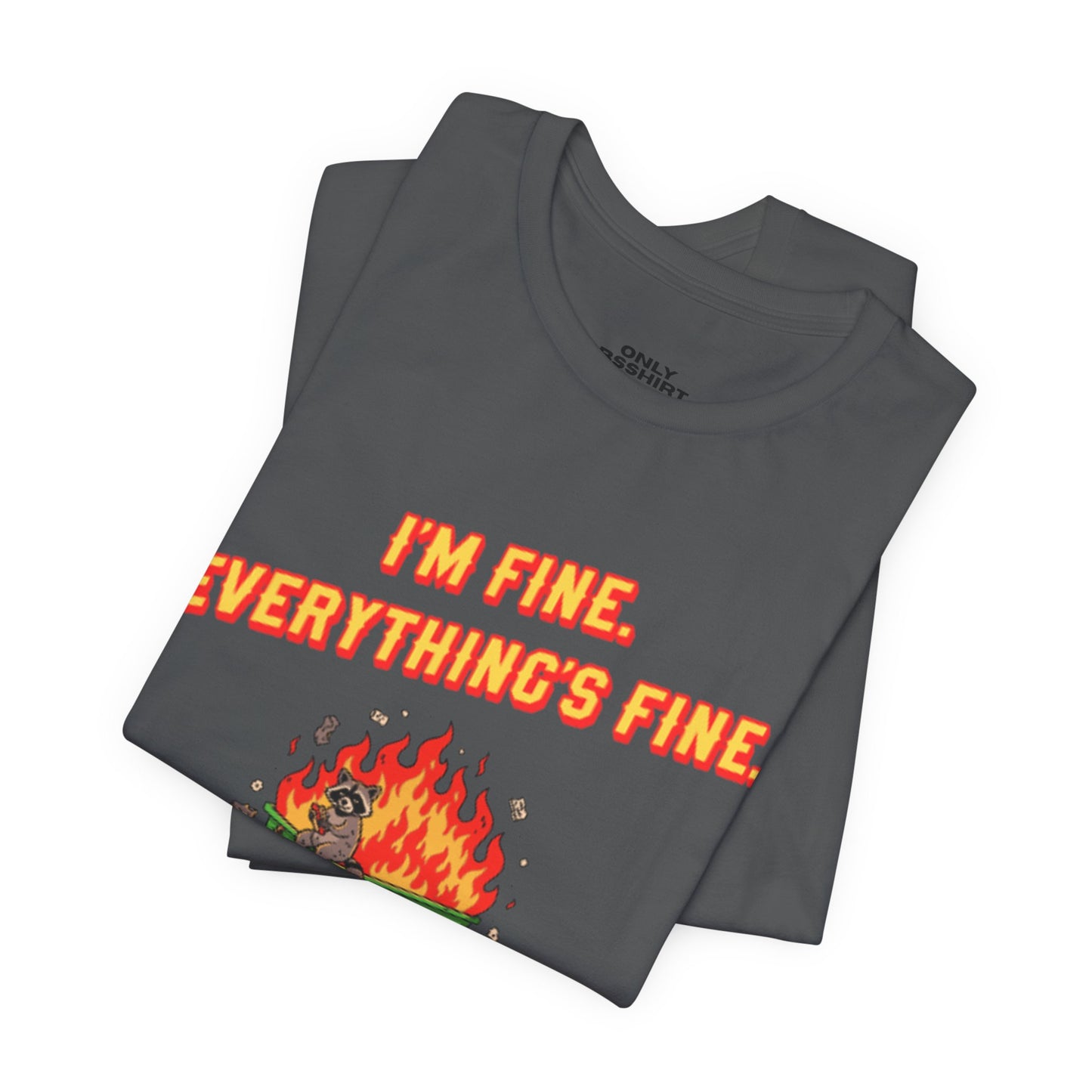 I'm Fine. Everything's Fine. T-Shirt — Casual Graphic Tee for Sarcastic Humor
