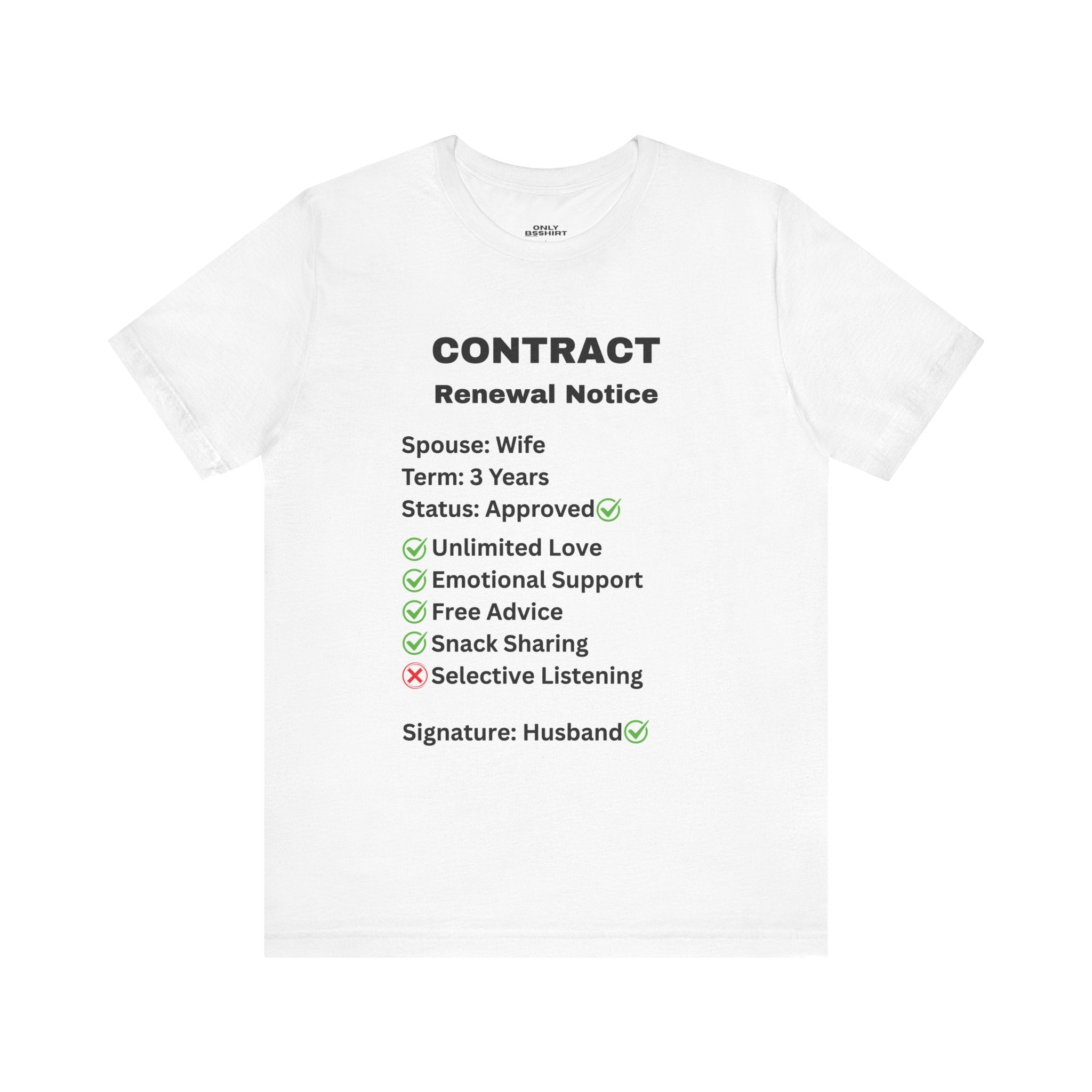 Husband Contract Renewal TShirt