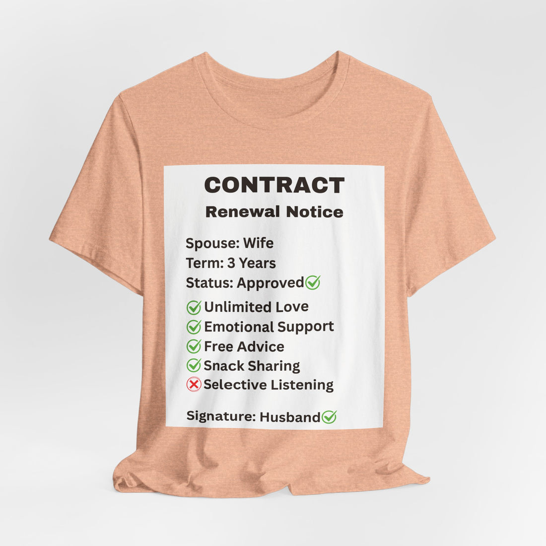 Husband Contract Renewal TShirt