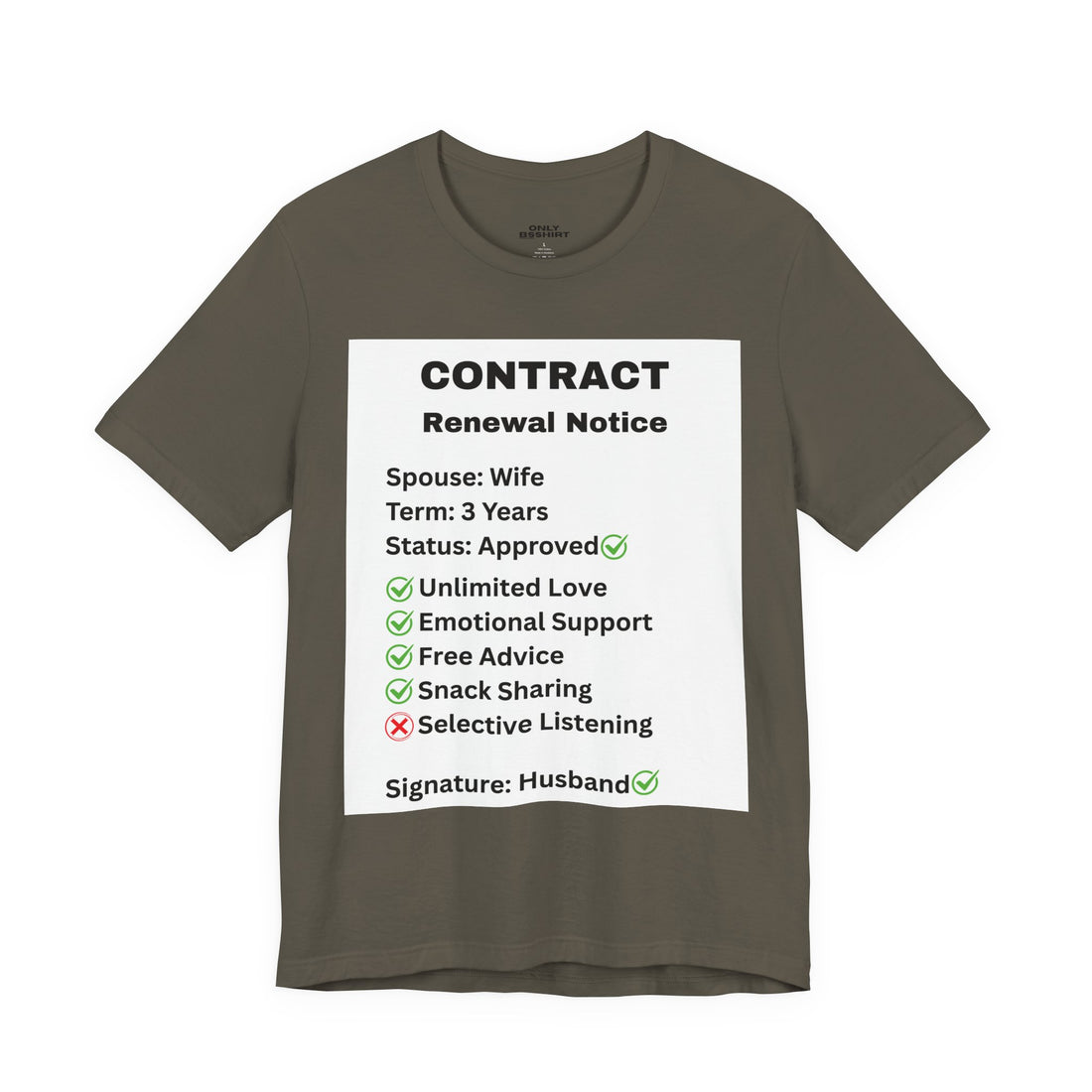 Husband Contract Renewal TShirt
