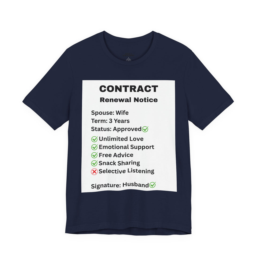 Husband Contract Renewal TShirt