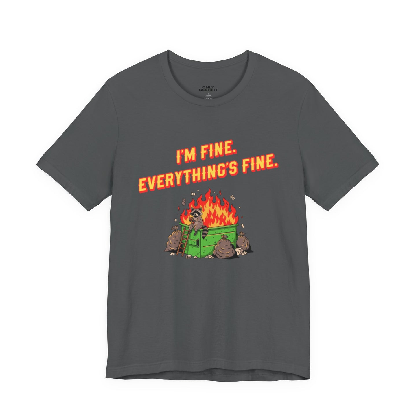 I'm Fine. Everything's Fine. T-Shirt — Casual Graphic Tee for Sarcastic Humor