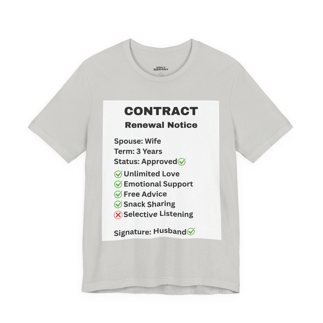 Husband Contract Renewal TShirt