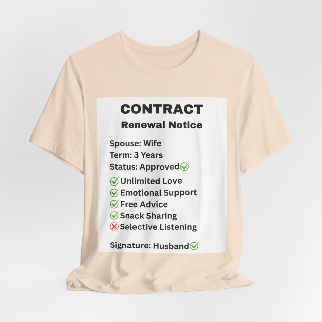 Husband Contract Renewal TShirt