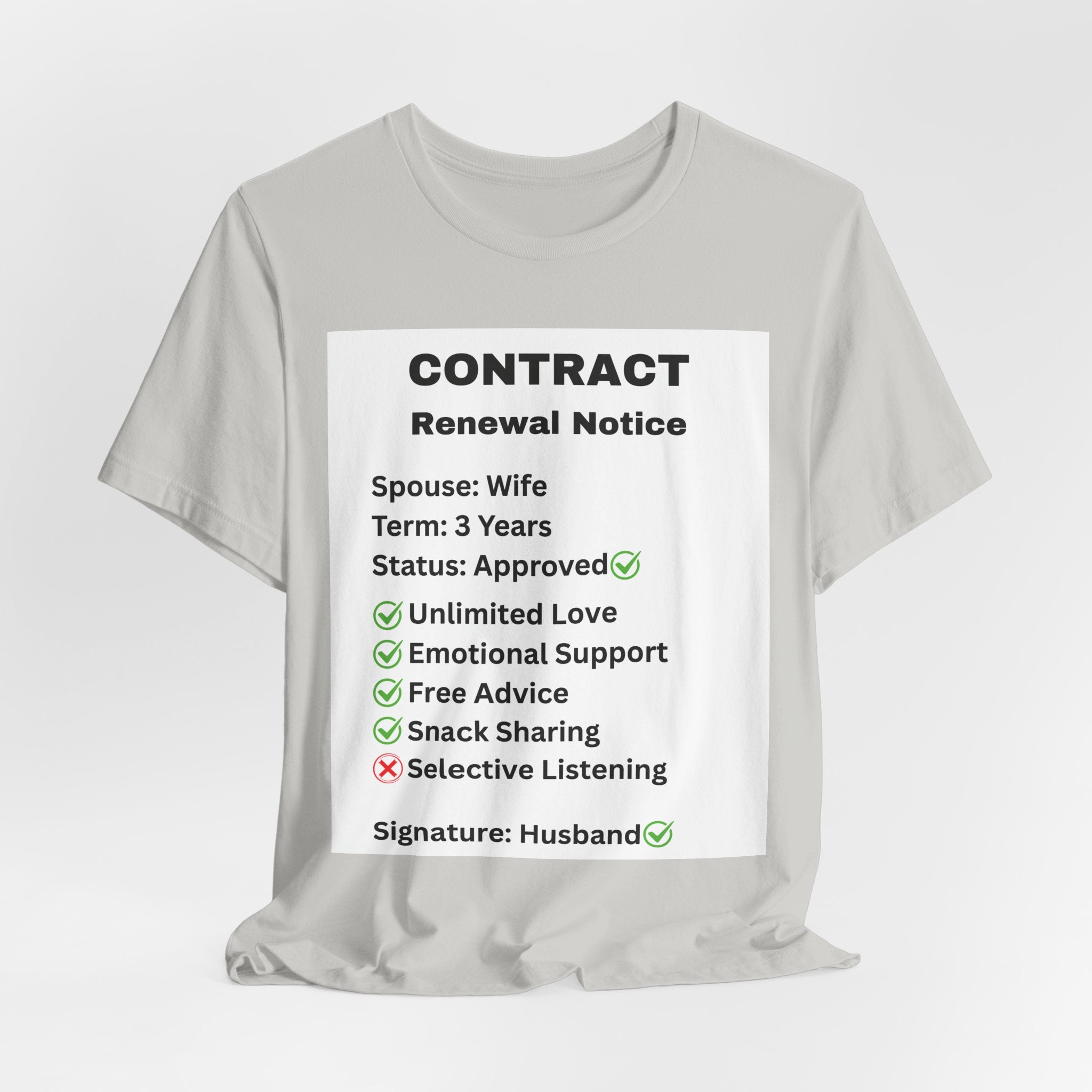 Husband Contract Renewal TShirt