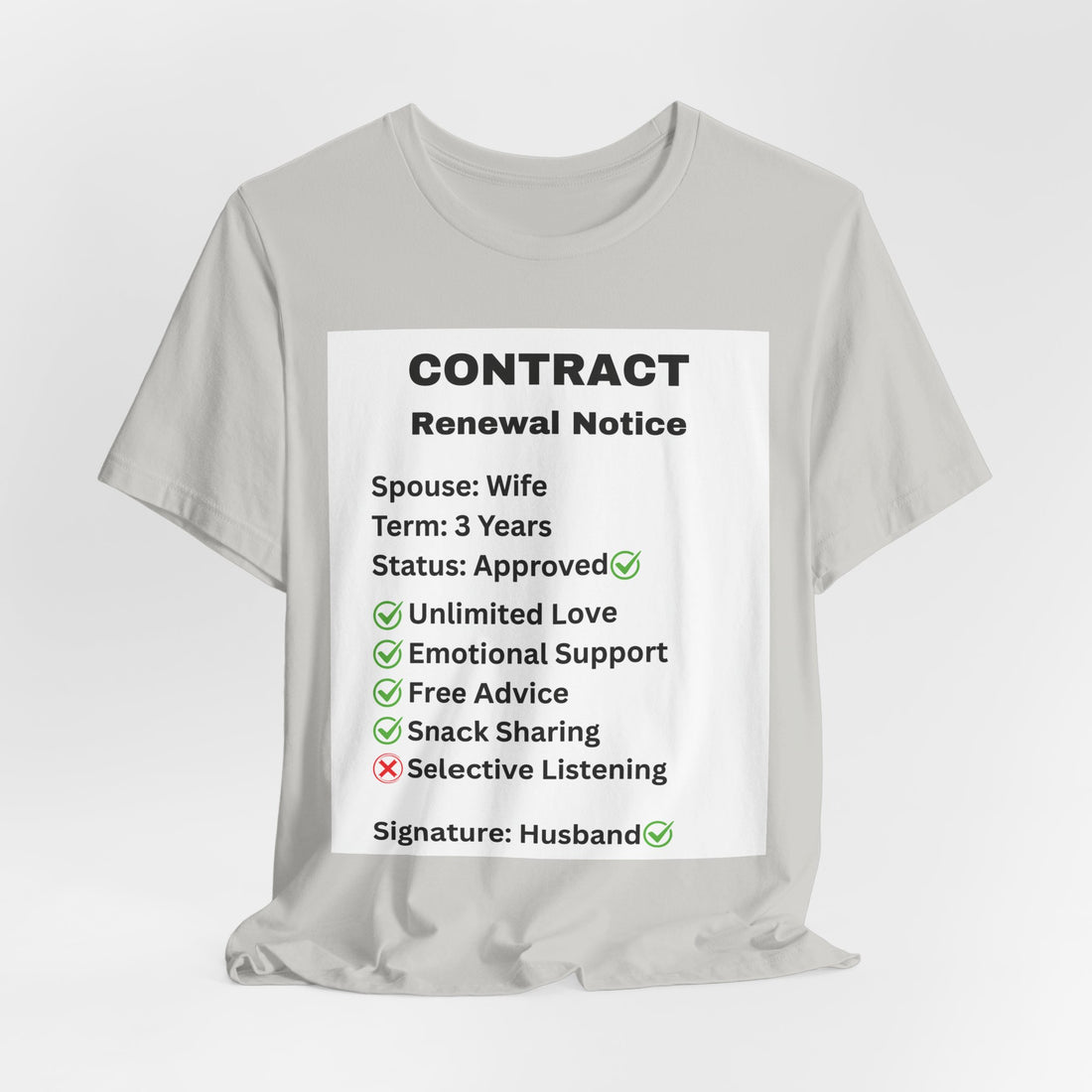 Husband Contract Renewal TShirt