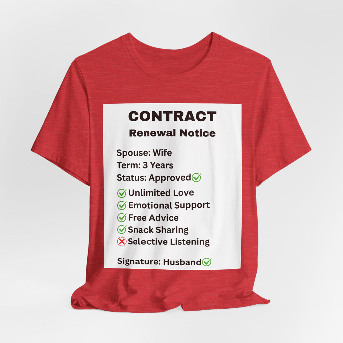 Husband Contract Renewal TShirt