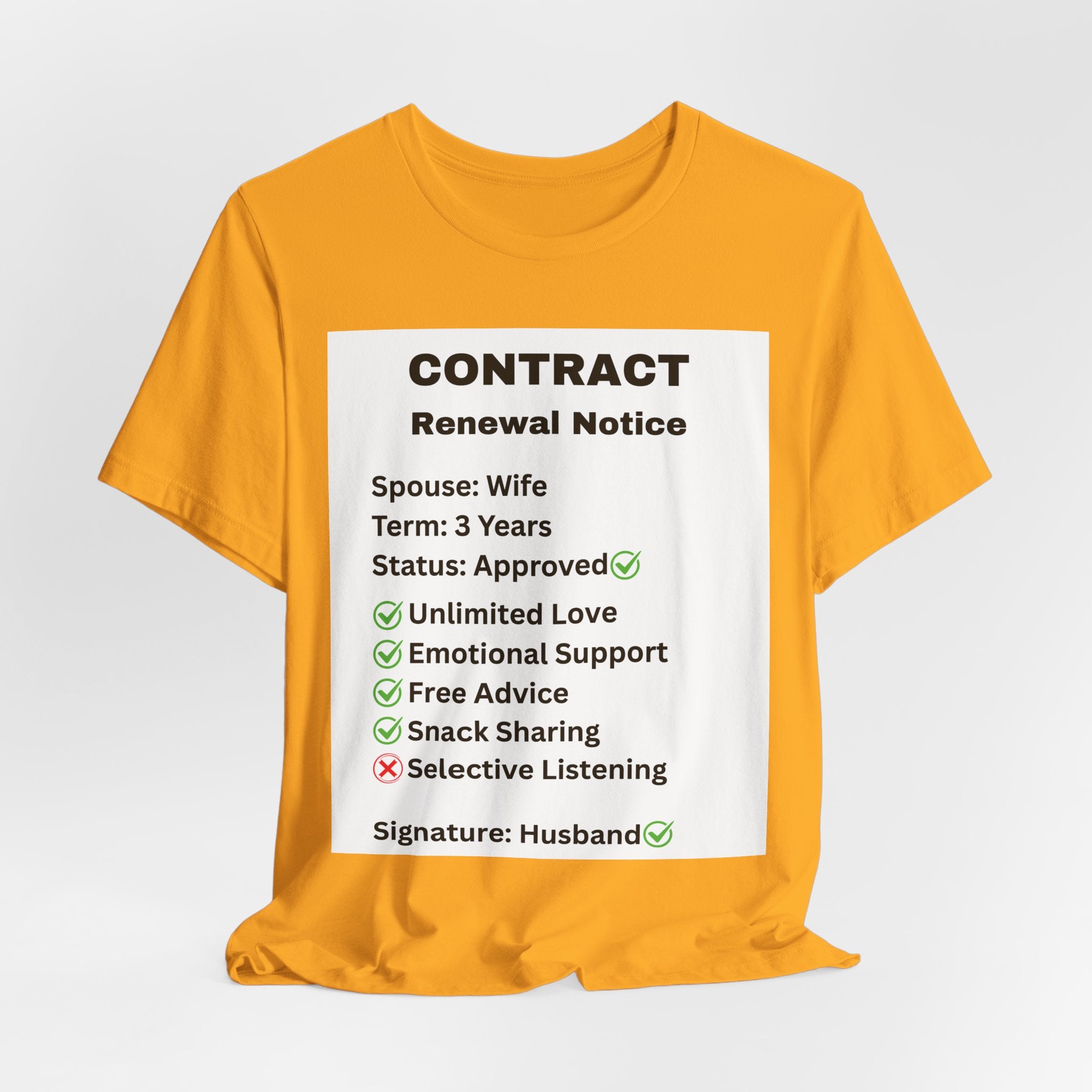Husband Contract Renewal TShirt