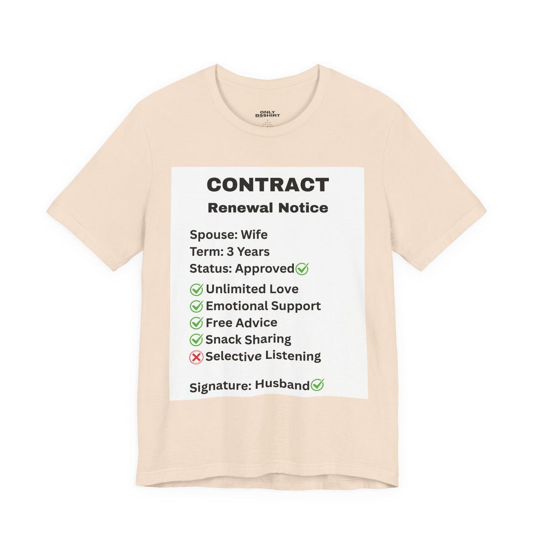 Husband Contract Renewal TShirt