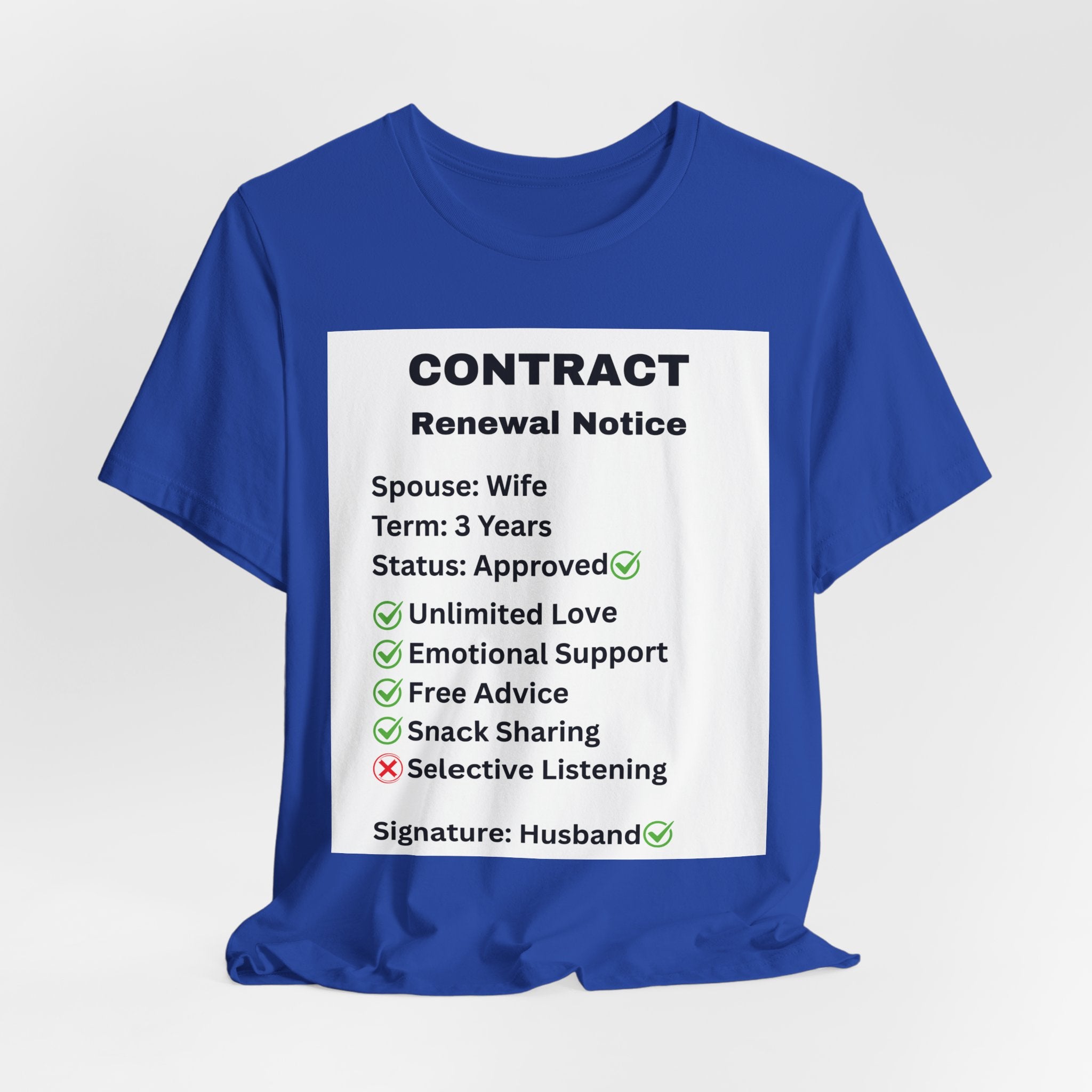 Husband Contract Renewal TShirt