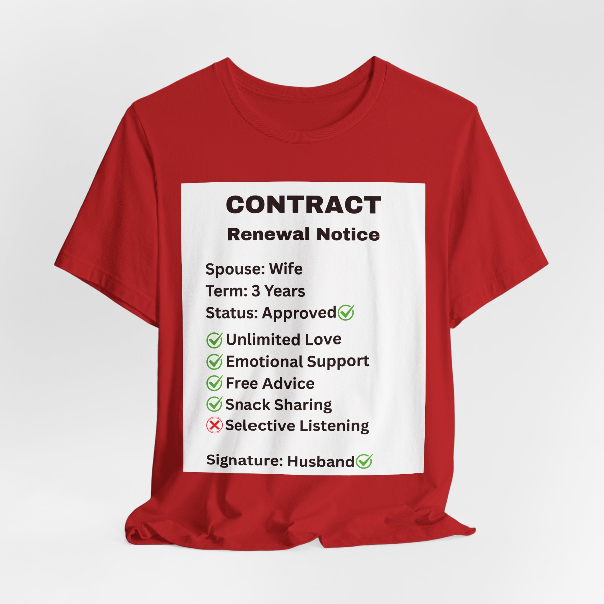 Husband Contract Renewal TShirt