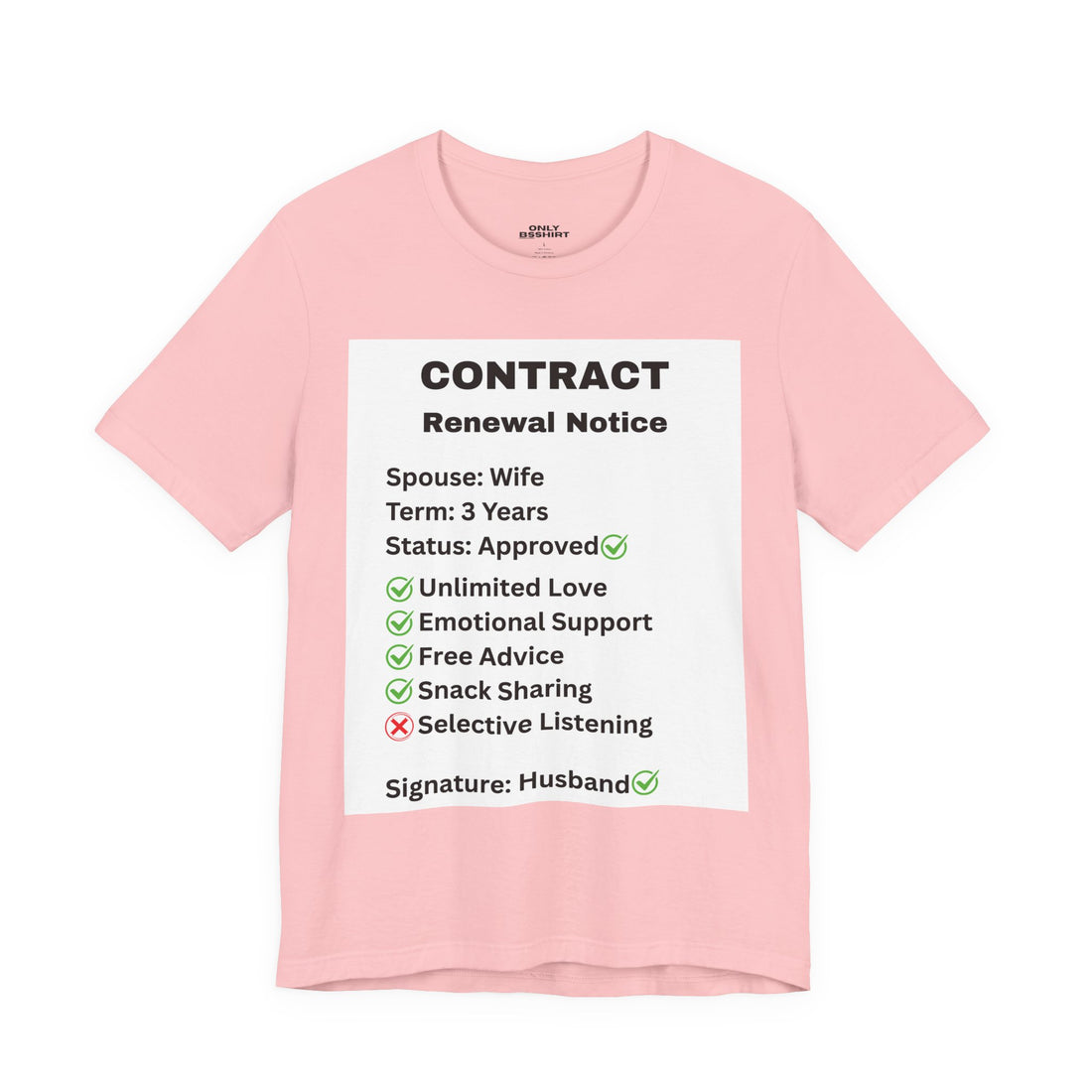 Husband Contract Renewal TShirt