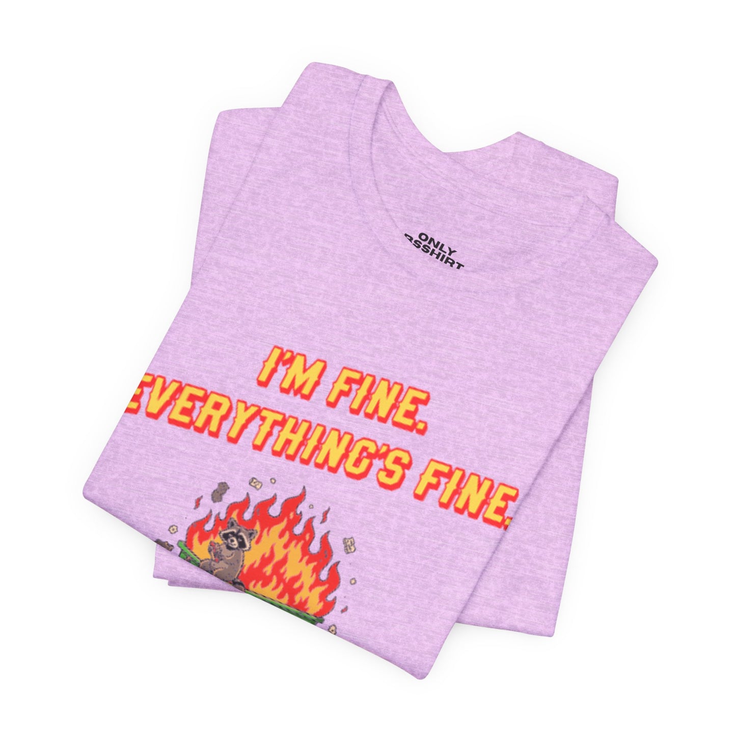 I'm Fine. Everything's Fine. T-Shirt — Casual Graphic Tee for Sarcastic Humor