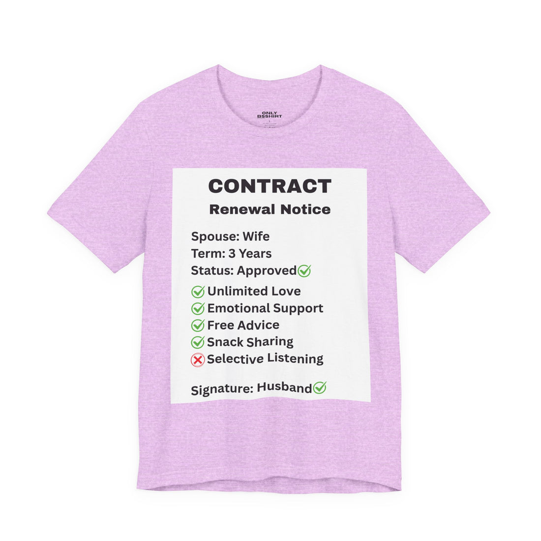 Husband Contract Renewal TShirt