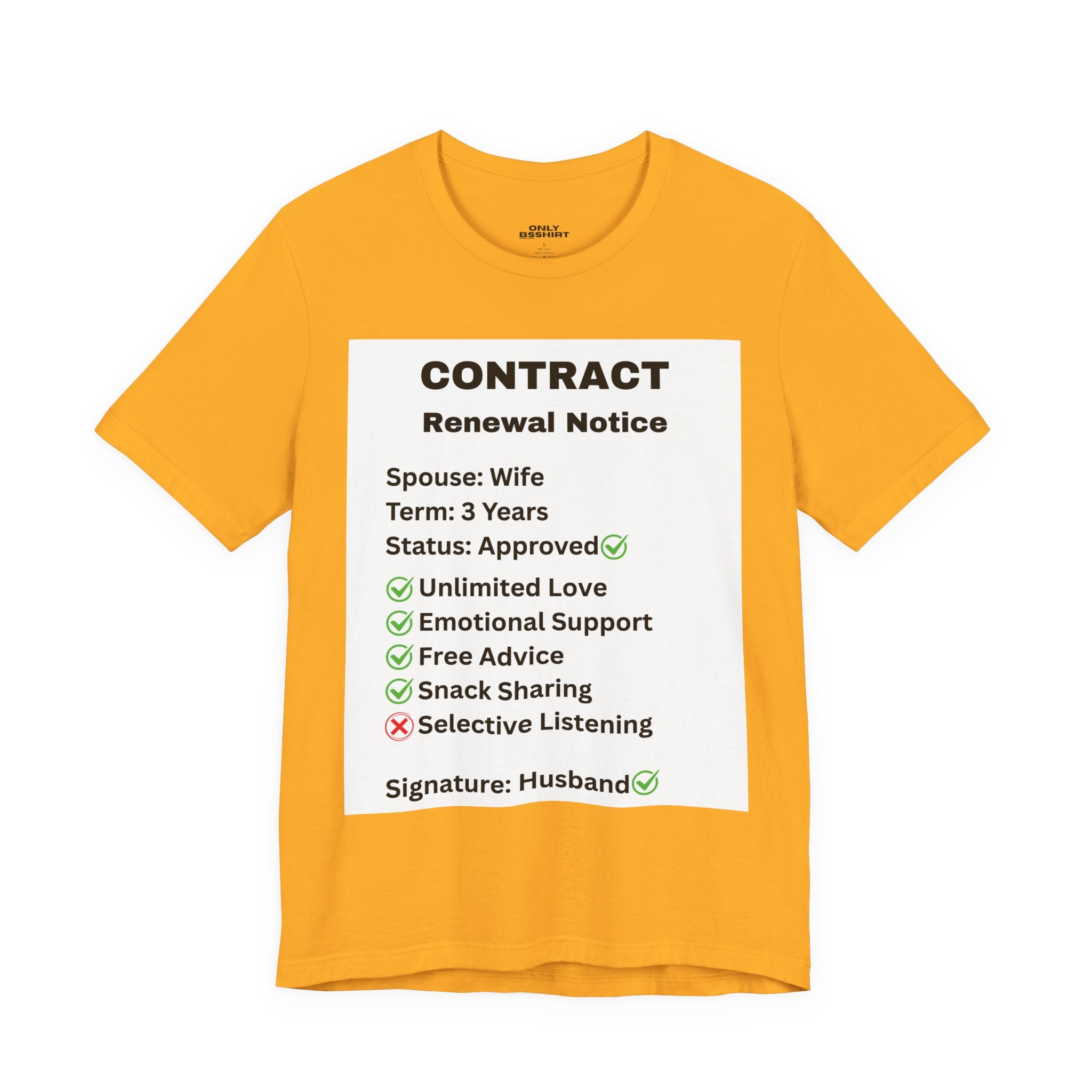 Husband Contract Renewal TShirt
